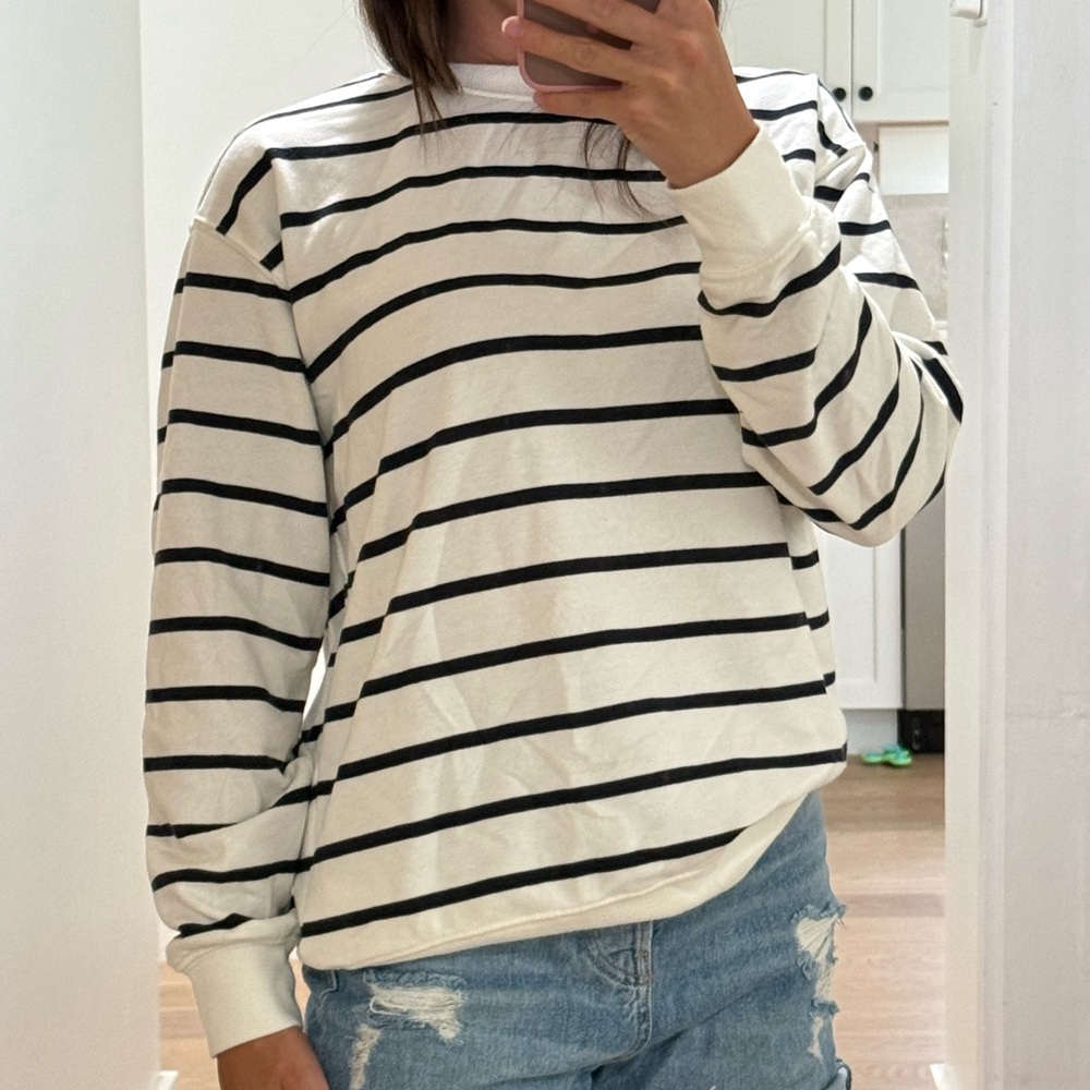 Striped Crew Neck Sweater